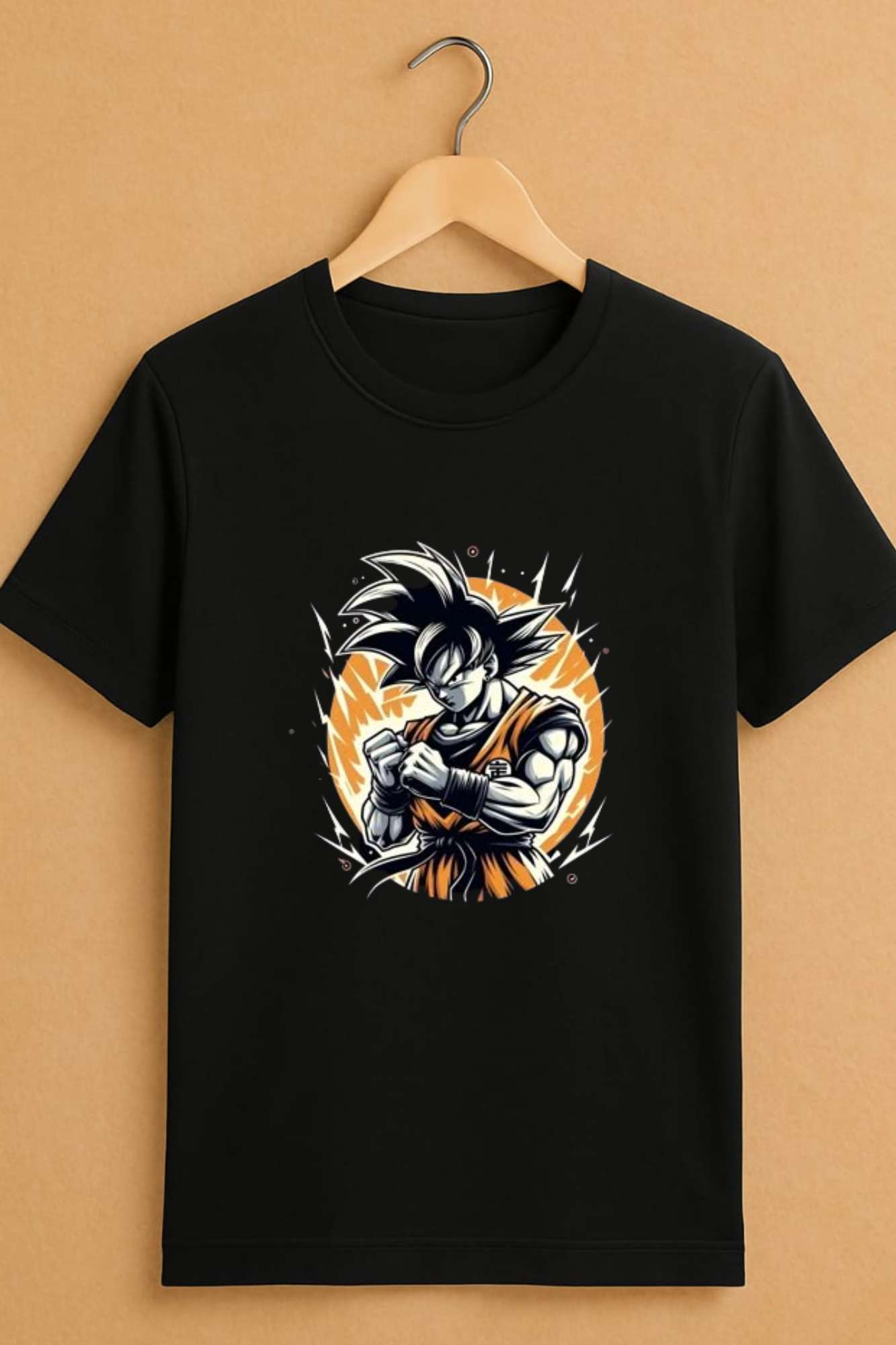 Goku Graphic Fit Half Sleeves Tee