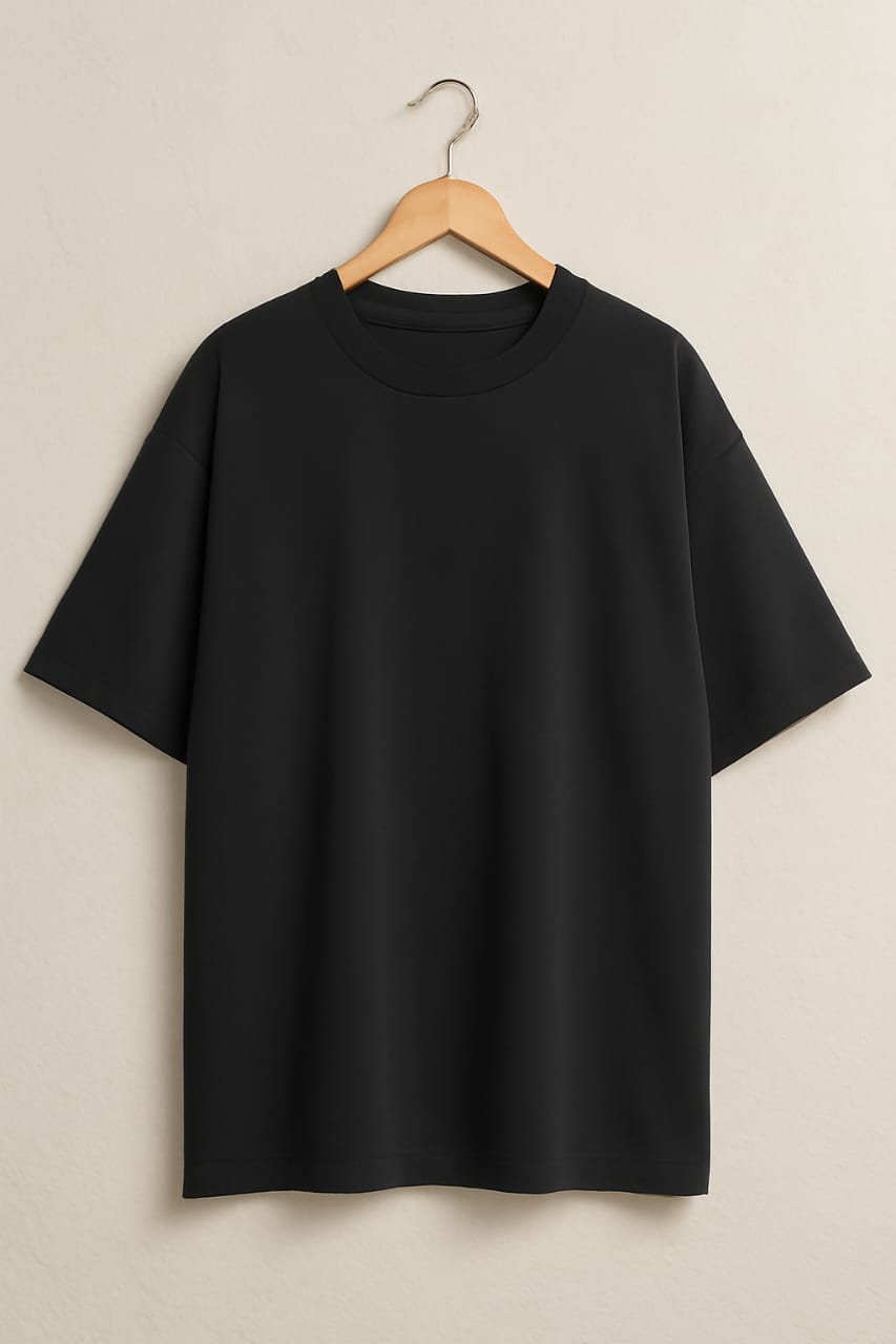 Plain Black Oversized T-Shirt