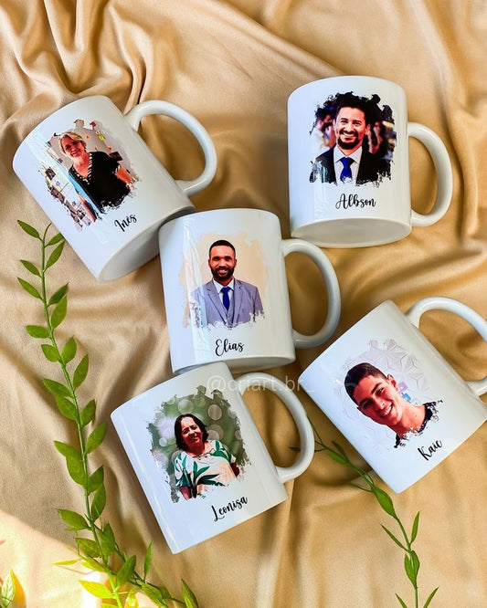 Personalized Mug Set – Pack of 5 Custom Photo Mugs