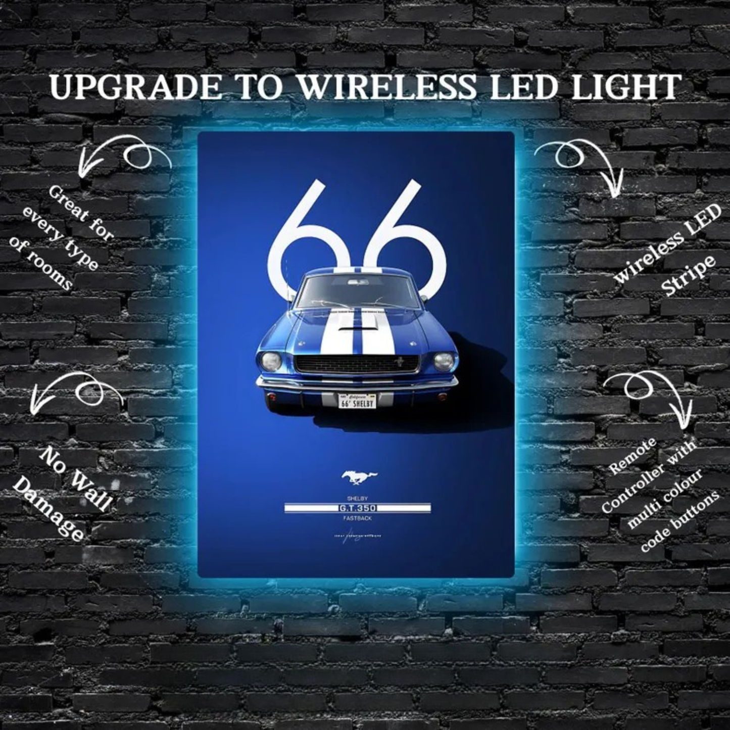 66 Shelby Metal Poster