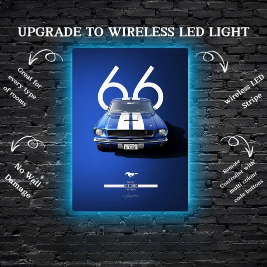 66 Shelby Metal Poster