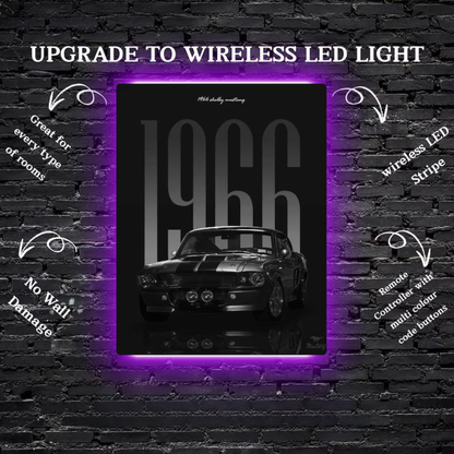 1966 Mustang Metal Poster