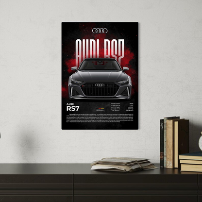 Audi RS7 Metal Poster