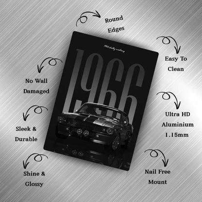 1966 Mustang Metal Poster