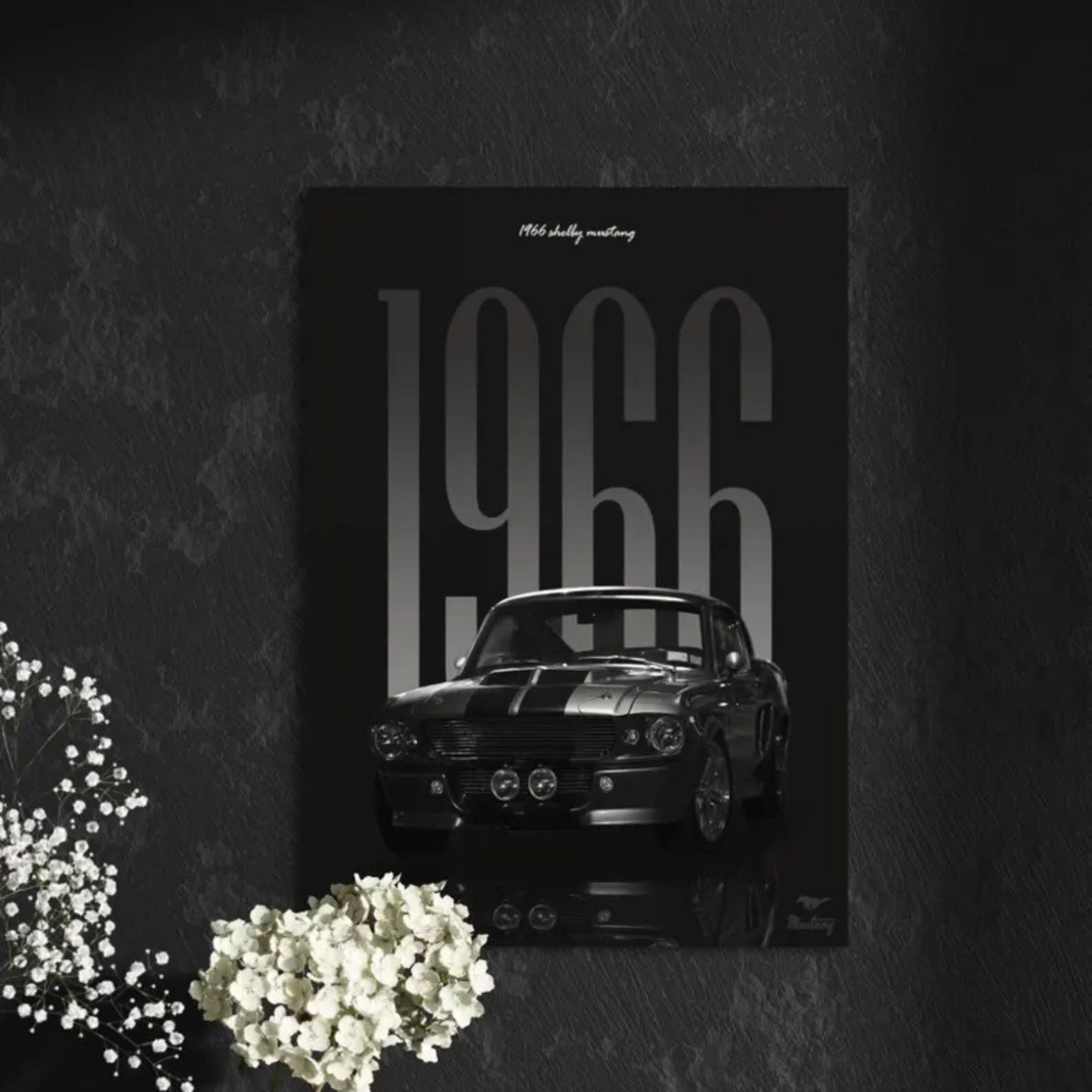 1966 Mustang Metal Poster