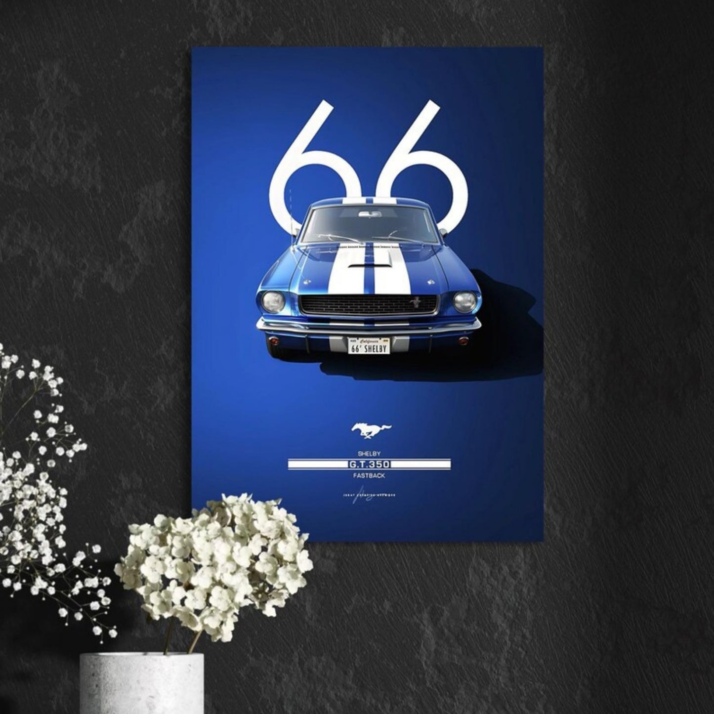 66 Shelby Metal Poster