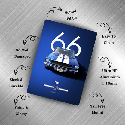 66 Shelby Metal Poster