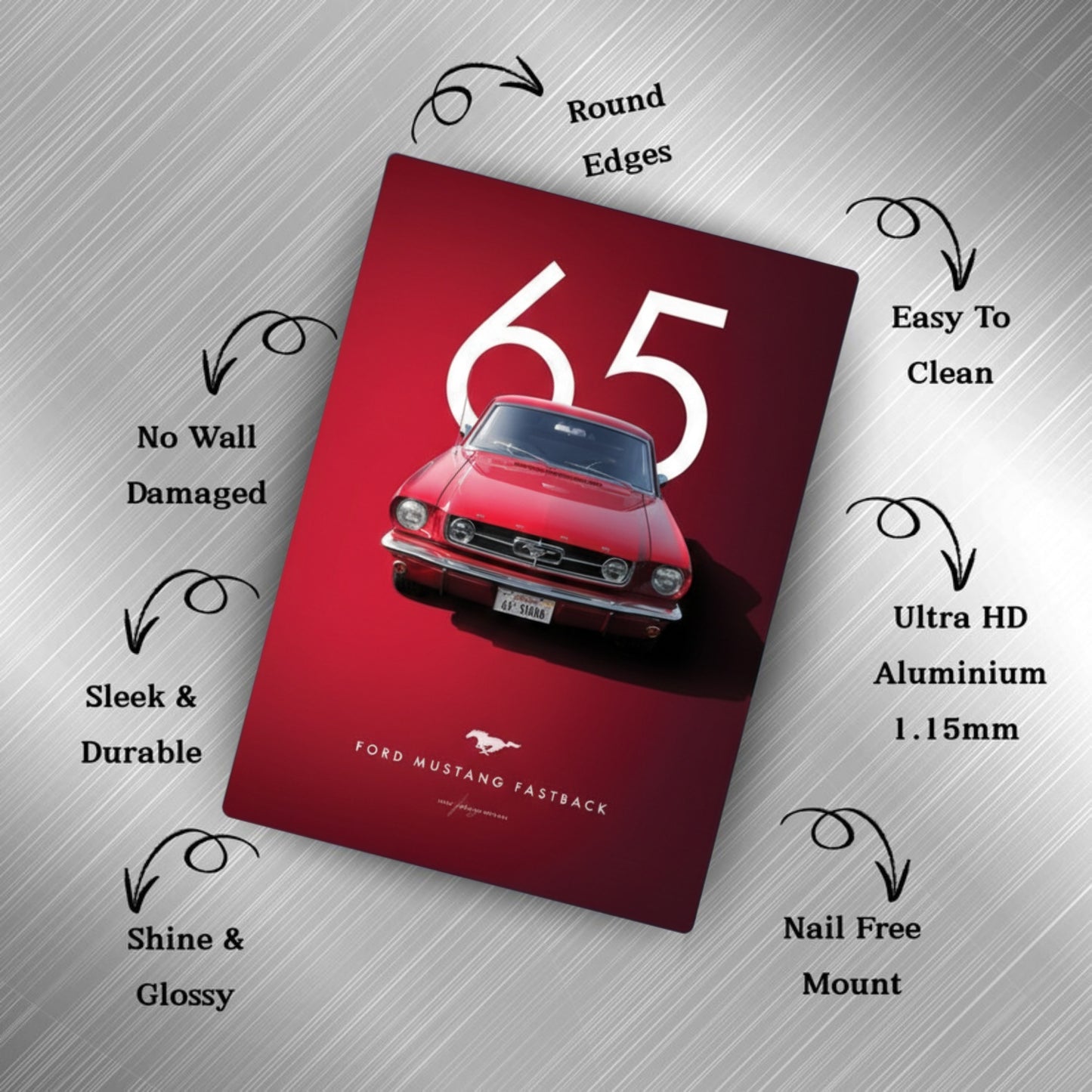 Mustang 65 Metal Poster