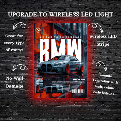 BMW M4 Metal Poster