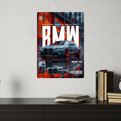 BMW M4 Metal Poster