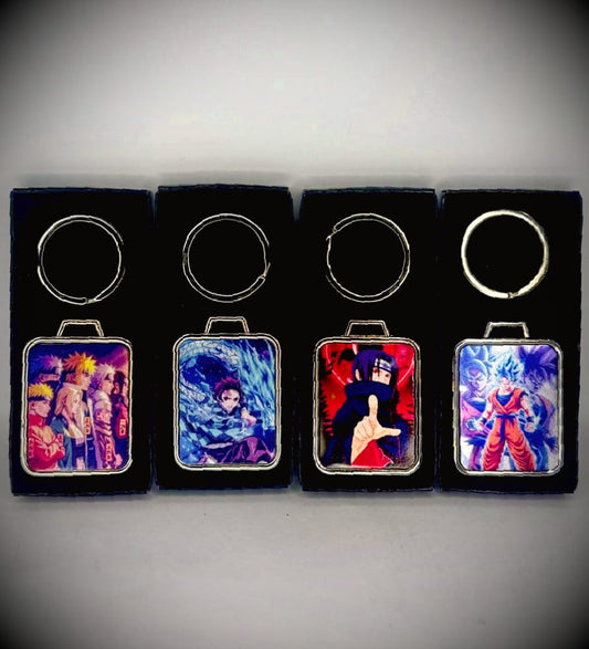 Set of 5 Customized Double-Side Metal Keychain