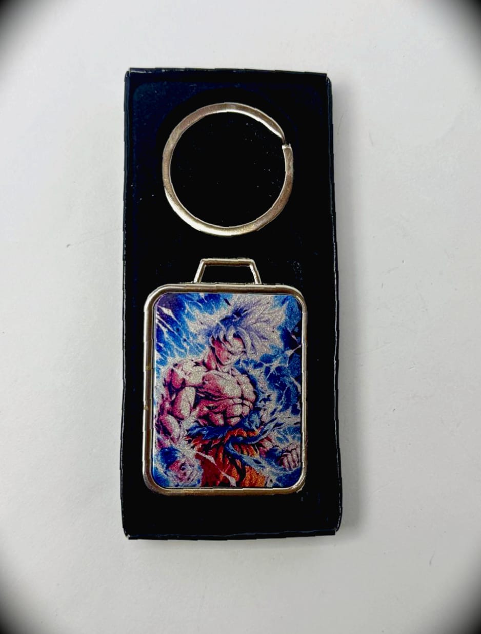 Goku Double-Side Metal Keychain