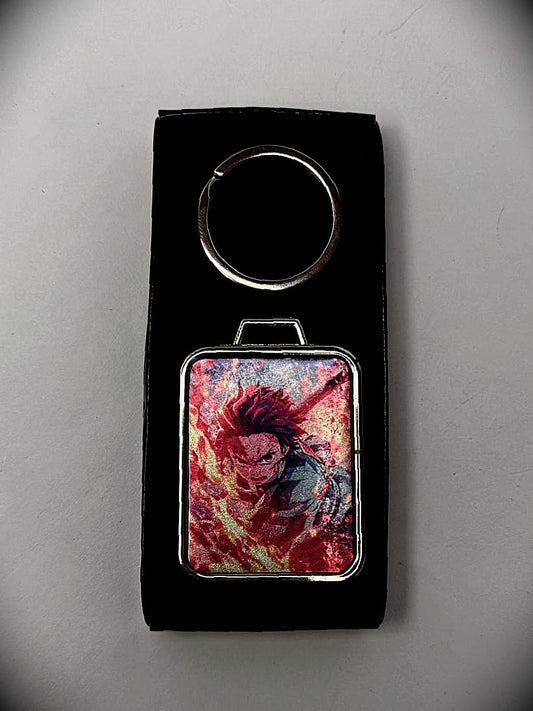 Tanjiro Double-Side Metal Keychain