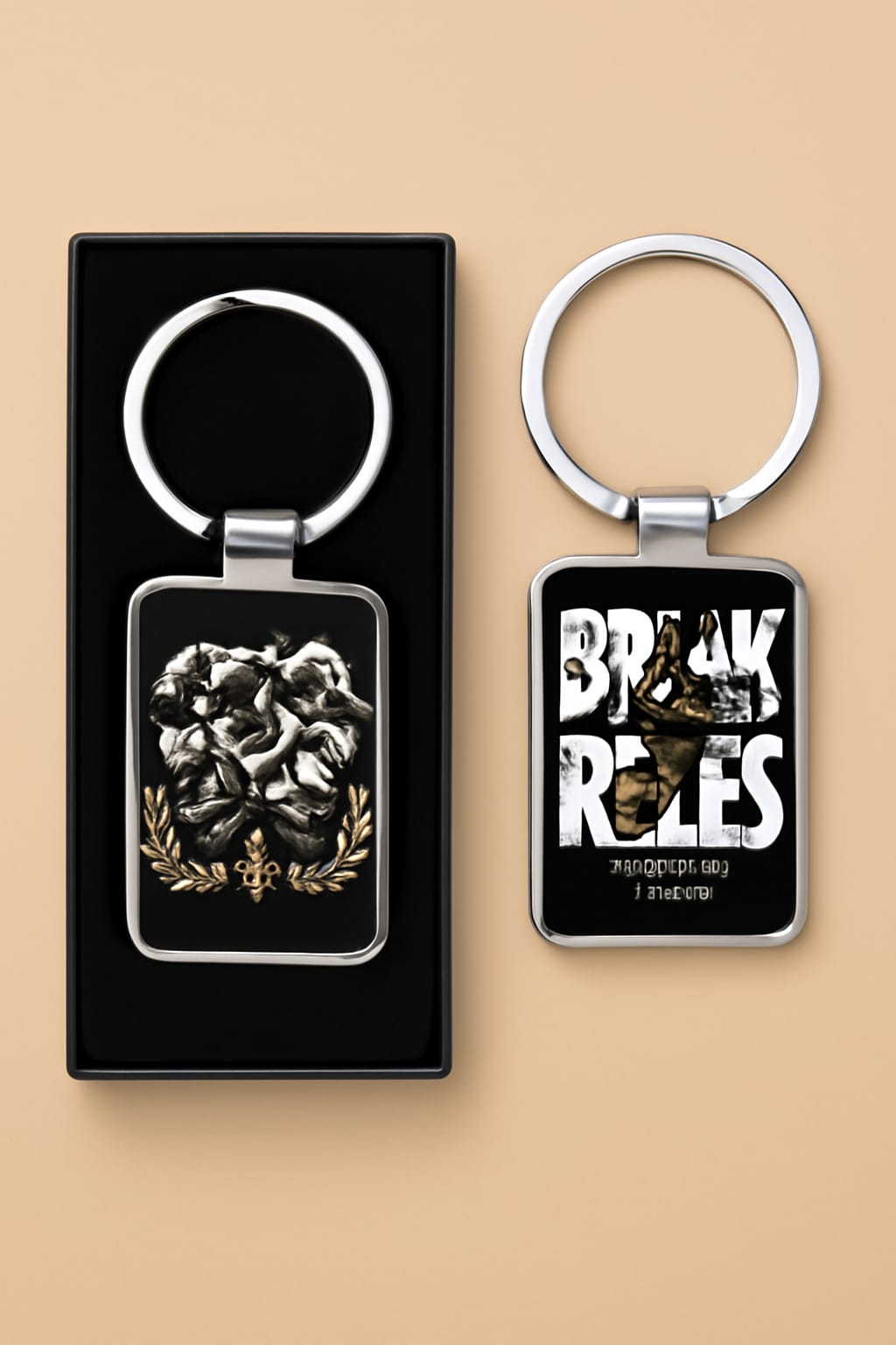 Customized Double Side Metal Keychain