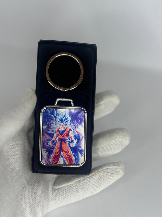 Goku Double-Side Metal Keychain