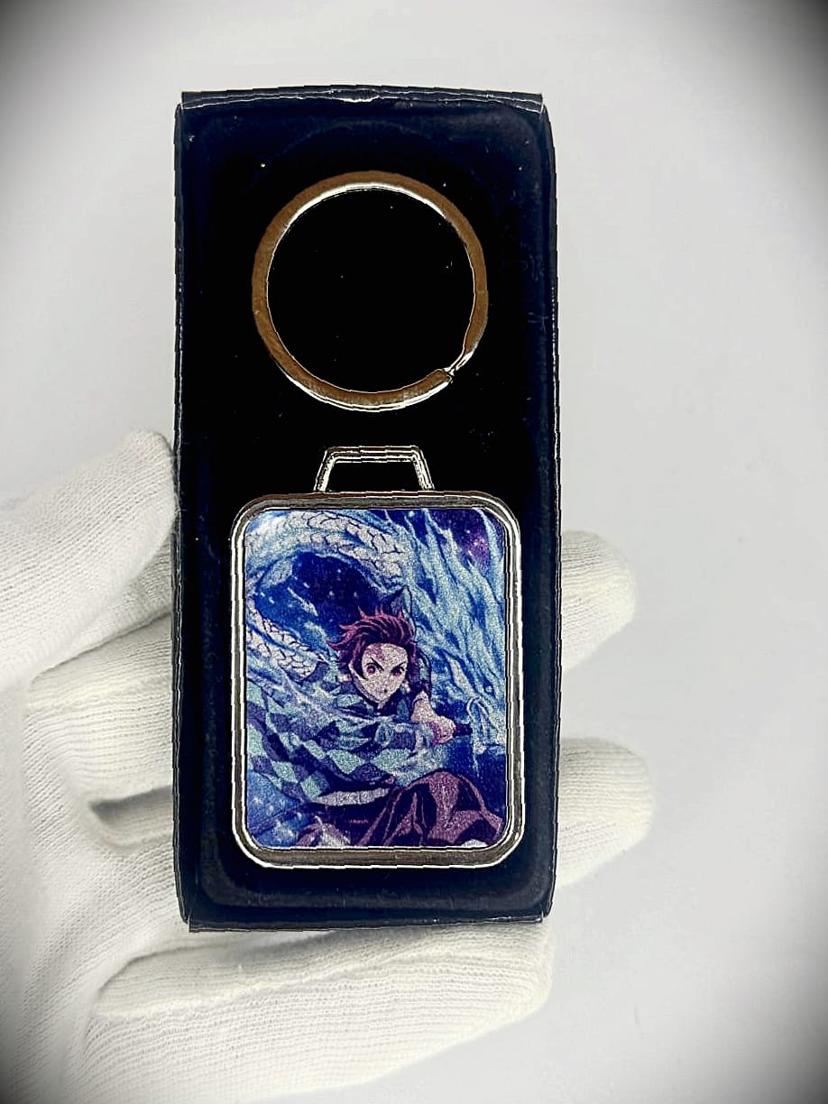 Tanjiro Double-Side Metal Keychain