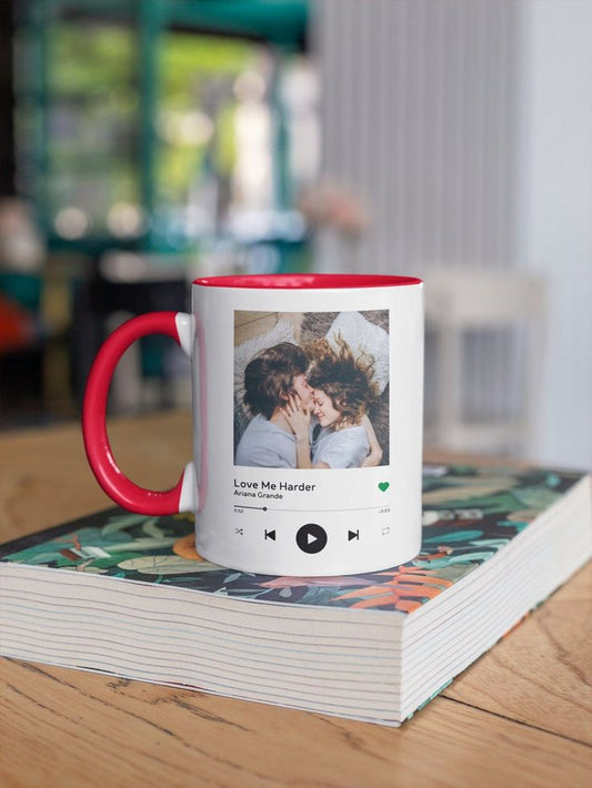 Personalized Spotify Song Mug – Custom Couple Design